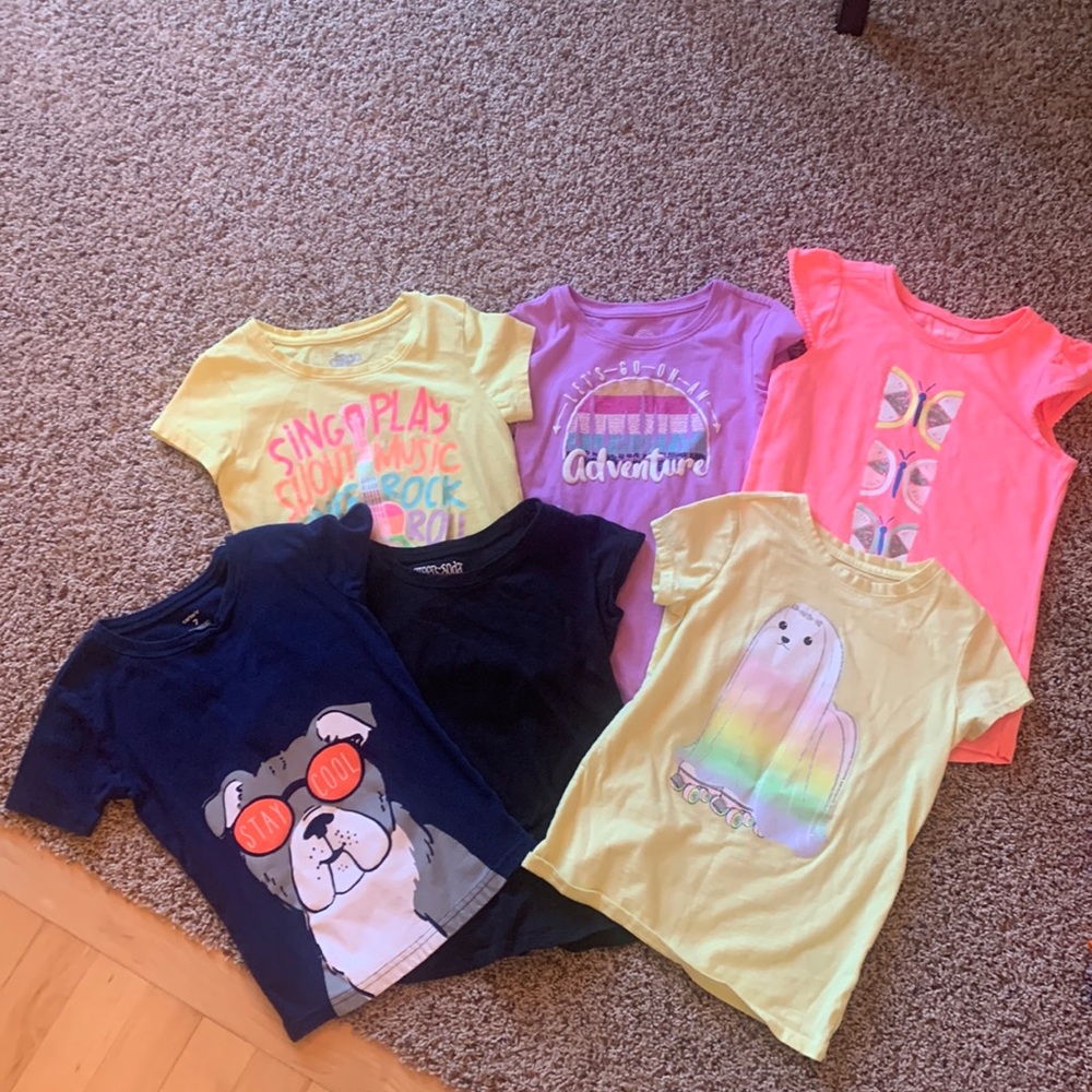 Lot of girls shirts size 6/6x. 6 total